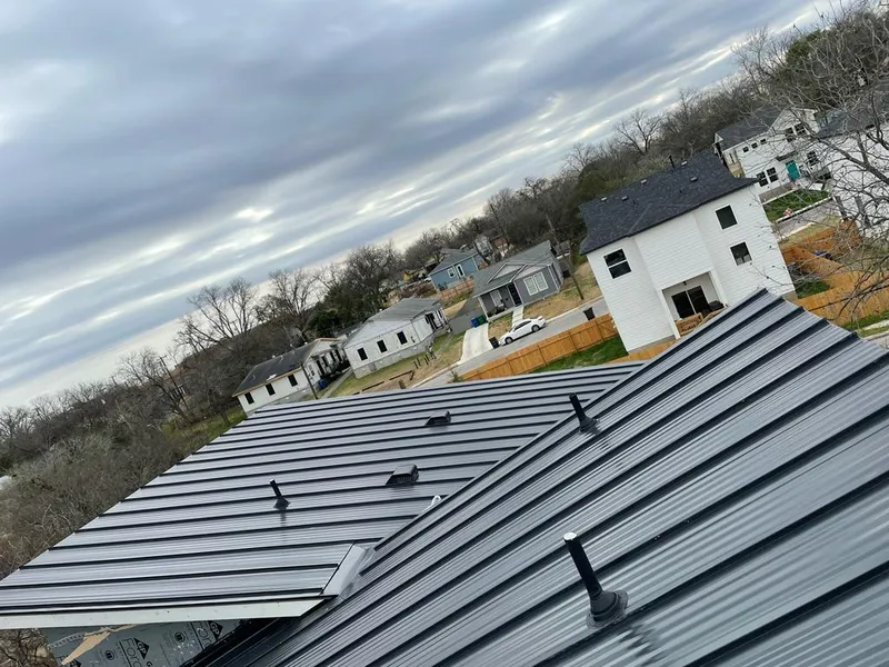 Standing seam metal roof panels with vents for Skylight Repair in Quartz Hill